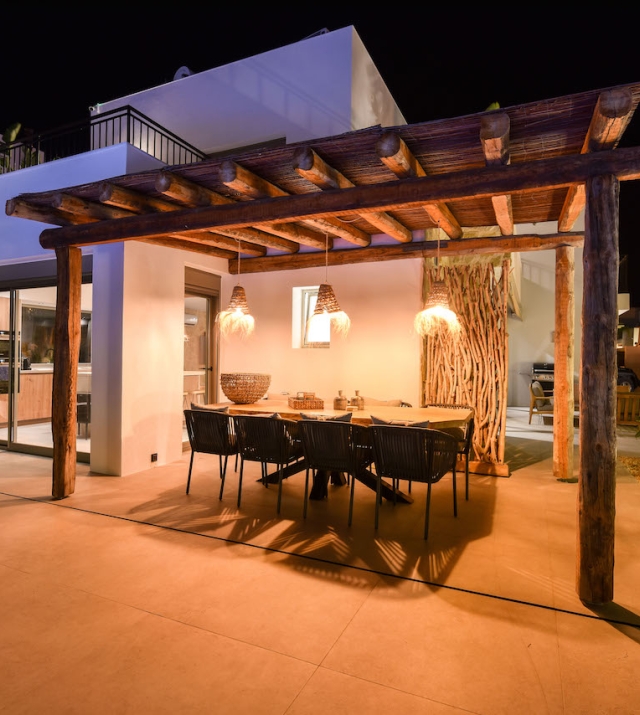 Resa estates Ibiza can Ramon sale house modern Ibiza night terrace .JPG